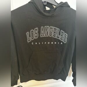 Los Angeles Kids Black Hoodie, size 10-11Y